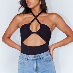 Princess Polly London Bodysuit (Black) Size US 4